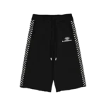 Baggy Pearl Black Shorts