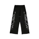 KT Cursive Studded Black Sweat